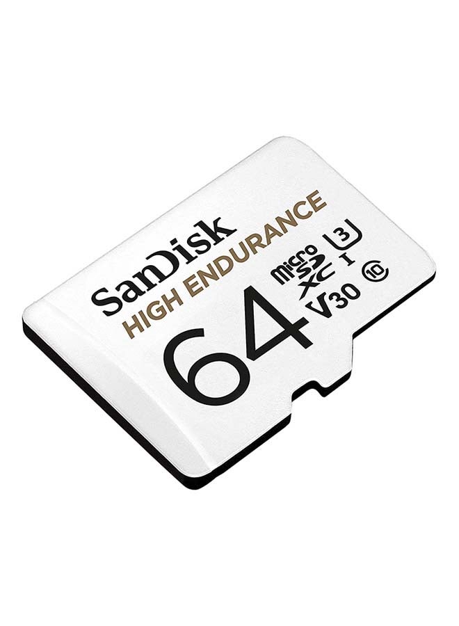 Sandisk High Endurance microSDXC + SD Adapter - for dash cams & home monitoring, up to 5,000 Hours, Full HD / 4K videos, up to 100/40 MB/s Read/Write speeds, C10, U3, V30 64 GB SDSQQNR-064G-GN6IA 64 GB  - Image 5