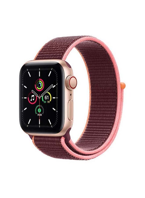 Watch SE-44 mm (GPS + Cellular) Gold Aluminium Case with Sport Loop Plum