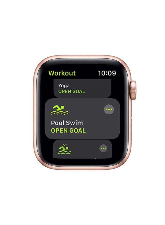 Apple Watch SE-44 mm (GPS + Cellular) Gold Aluminium Case with Sport Loop Plum  - Image 4