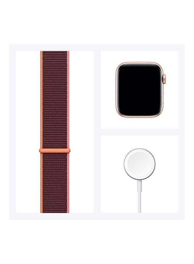 Watch SE-44 mm (GPS + Cellular) Gold Aluminium Case with Sport Loop Plum