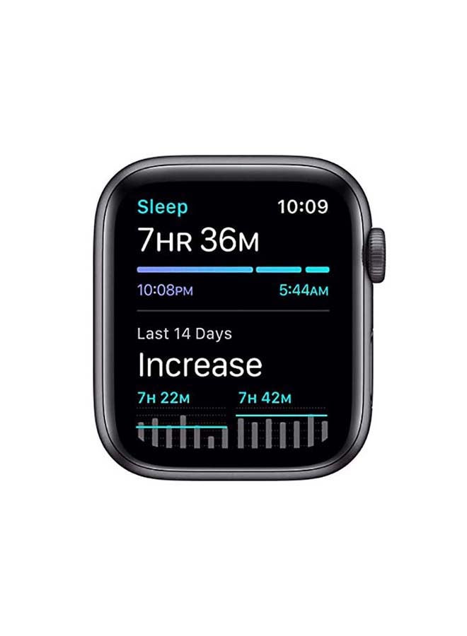 Apple - Watch SE-40 mm (GPS+Cellular) Silver Aluminium Case with Sport Loop Deep Navy - Image 1