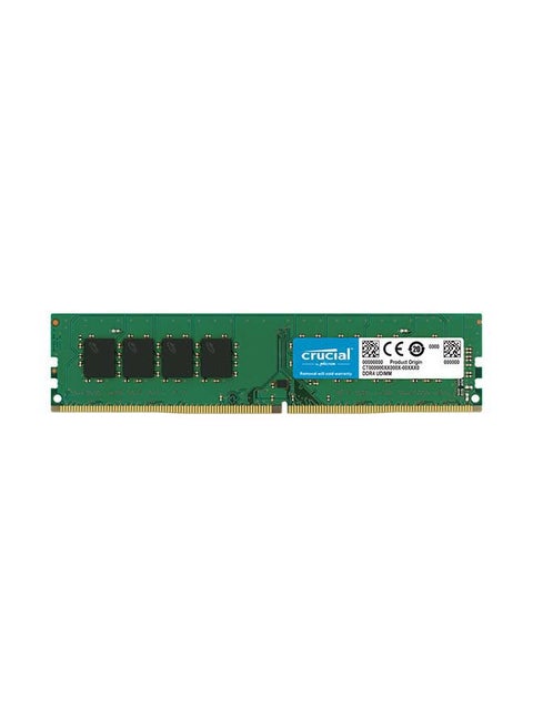 32GB Desktop DDR4 3200 MHz UDIMM Memory Module, 22 CAS Latency, PC4-25600, Non-ECC | CT32G4DFD832A Green