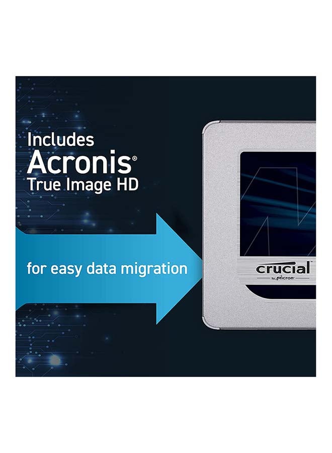 crucial - 500 GB MX500 2.5" Internal SATA SSD, Up to 560 MB/s Sequential Read & Up to 510 MB/s Write Speed, Silicon Motion SM2258 Controller, Micron 3D TLC NAND Flash Technology | CT500MX500SSD1 500 GB - Image 1