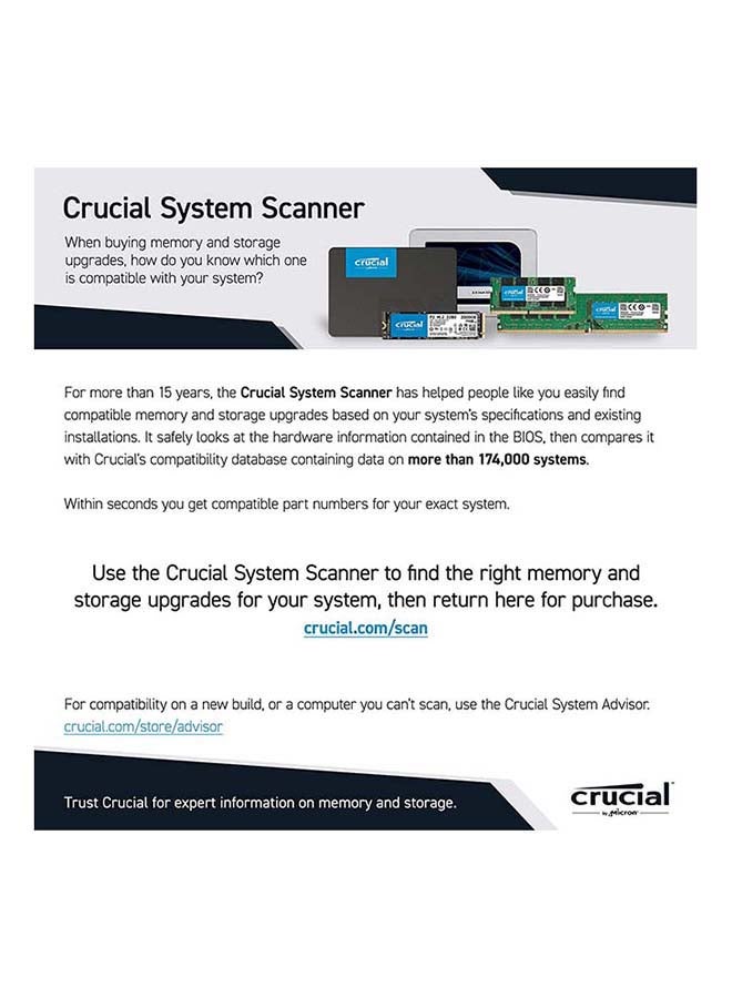 crucial - 240 GB BX500 3D NAND SATA 2.5-Inch Internal SSD, Read Speed upto 540MB/s Write Speed upto 500 MBps - CT240BX500SSD1 240 GB - Image 1