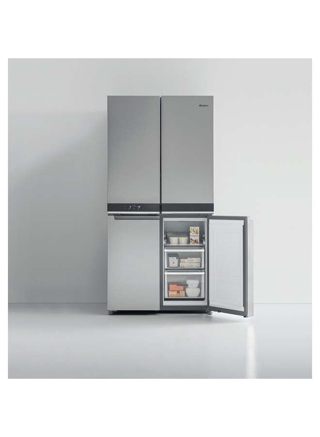 ويرلبول ثلاجة بمجمد سفلي مزودة بعدد 4 أبواب 220 W WQ9 B1L UK إينوكس  - Image 3
