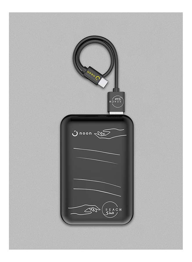 Noon East 10000.0 mAh Noon X Reach Charge For Change 10000 mAh Power Bank LP-1008AC-2 Black - Image 1