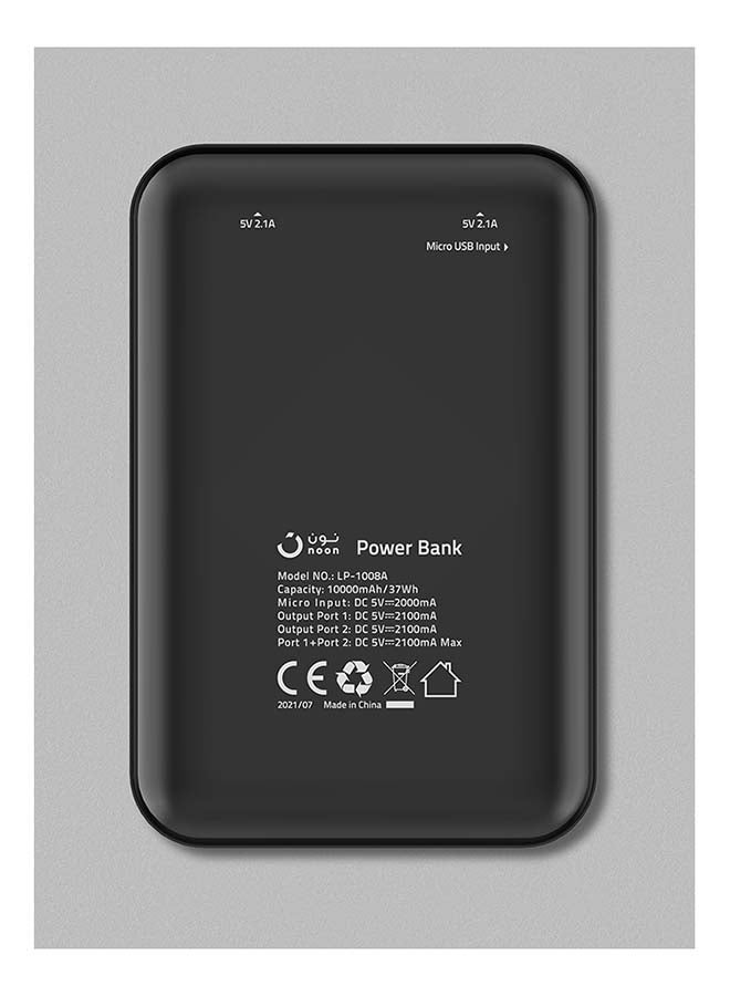 Noon East 10000.0 mAh Noon X Reach Charge For Change 10000 mAh Power Bank LP-1008AC-2 Black - Image 4