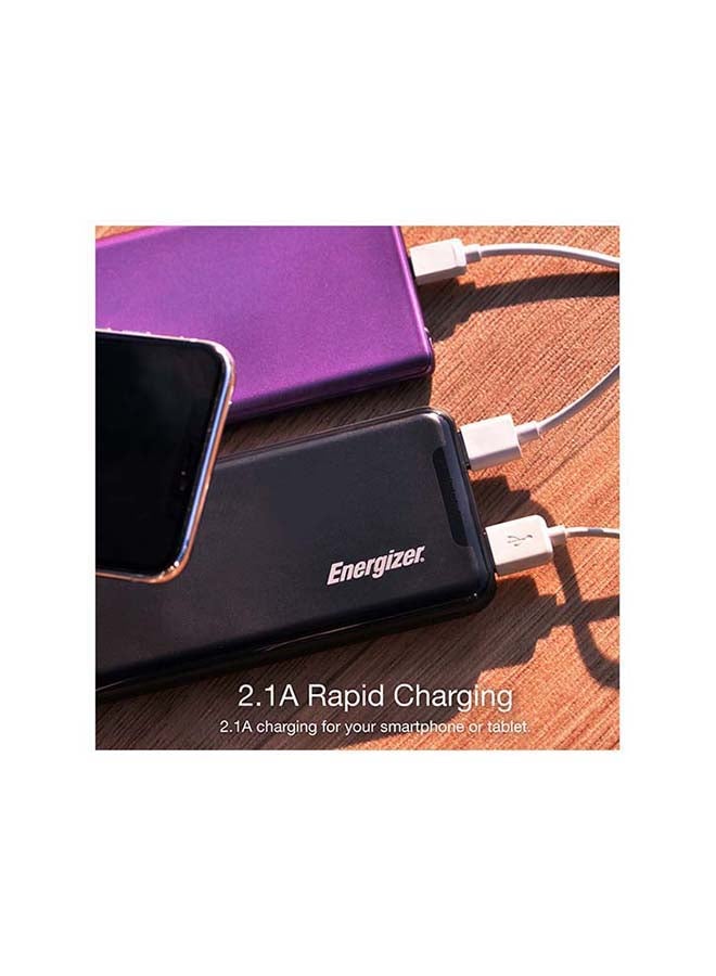 Energizer 10000 mAh Fast Charging Power Bank with Power Delivery and Qualcomm Quick Charging, Dual Inputs and Triple Outputs Black  - Image 3