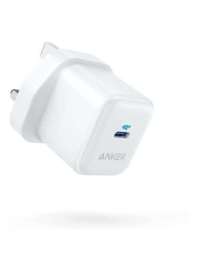 Anker - Anker USB C Plug, 20W PIQ 3.0 Fast Charger for the New iPhone, PowerPort III USB-C Charger for iPhone 14 Pro Max/14 Pro/14 Plus/14/13/12/11, iPad/iPad mini, MagSafe, and More (Cable Not Included) White - Image 1