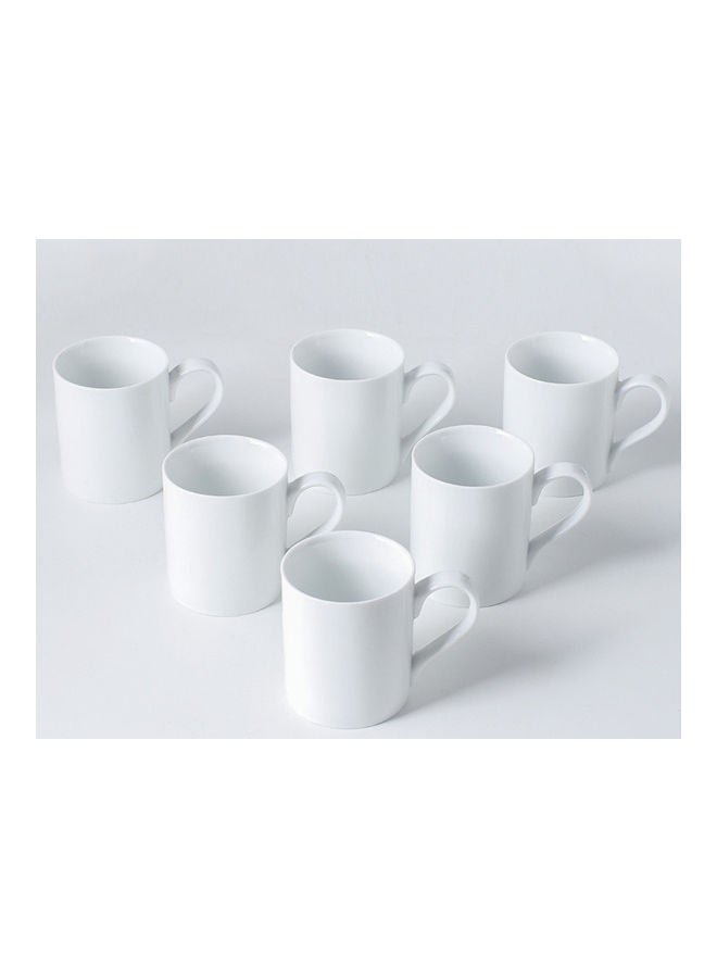 Shuer 6-Piece Ceramic Mug White 12 X 8 X 9.5cm - Image 1