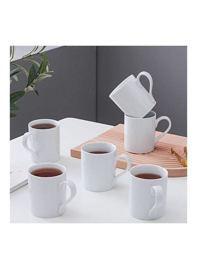 Shuer 6-Piece Ceramic Mug White 12 X 8 X 9.5cm - Image 5