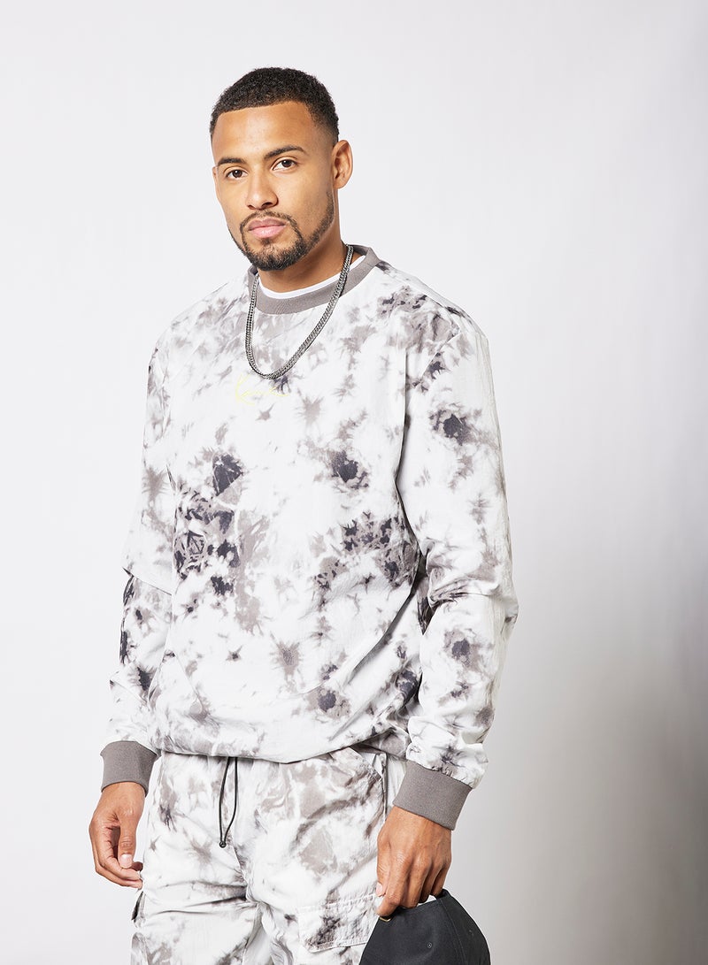 Karl Kani - Tie-Dye Sweatshirt Grey - Image 1