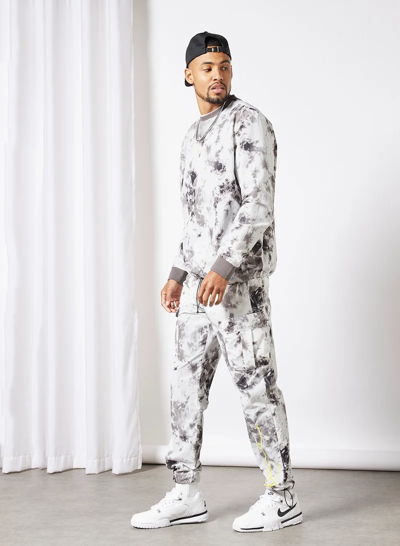 Karl Kani Tie-Dye Sweatshirt Grey
