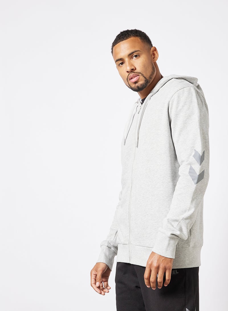 Hummel - Legacy Zip Hoodie Grey - Image 1