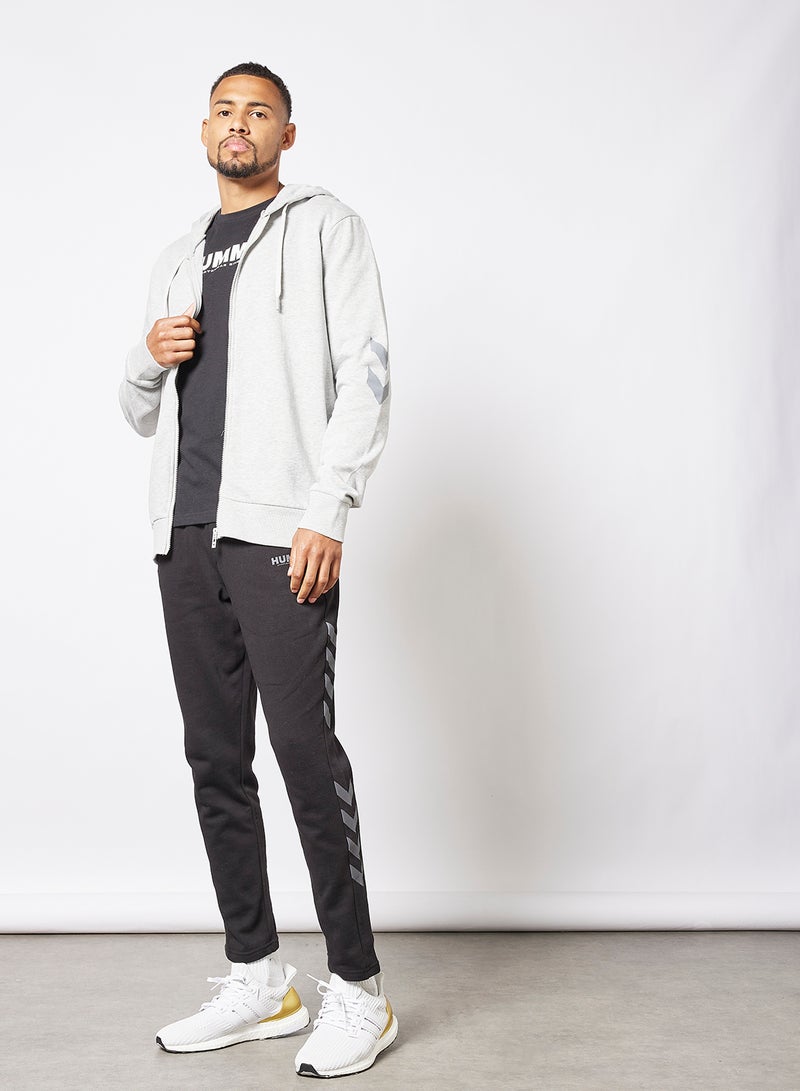 Hummel - Legacy Zip Hoodie Grey - Image 1