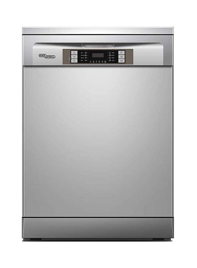 14 Plate Settings Dishwasher with 6 Programs LED Display and Electronic control 0 W SGDW1601SS Silver