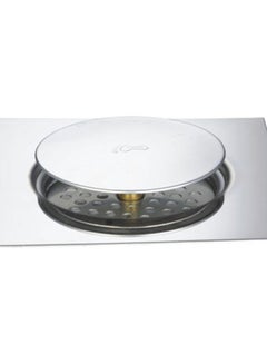milano Florance Floor Drain Push Type Silver 15x15cm 