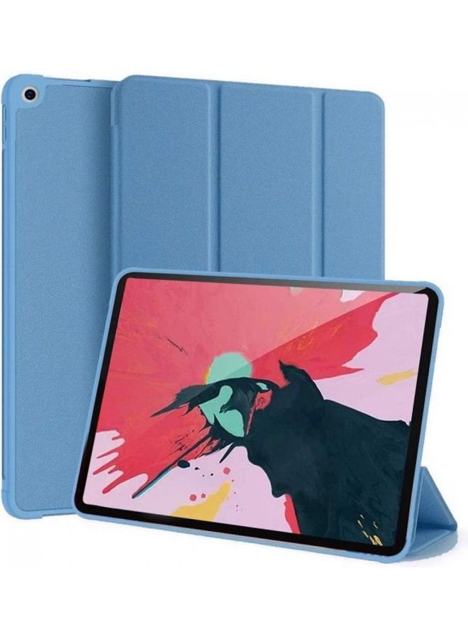 MARGOUN - Leather Folio Stand Case Cover for Apple ipad 10.2 (7th, 8th, 9th Generation) Light Blue - Image 1