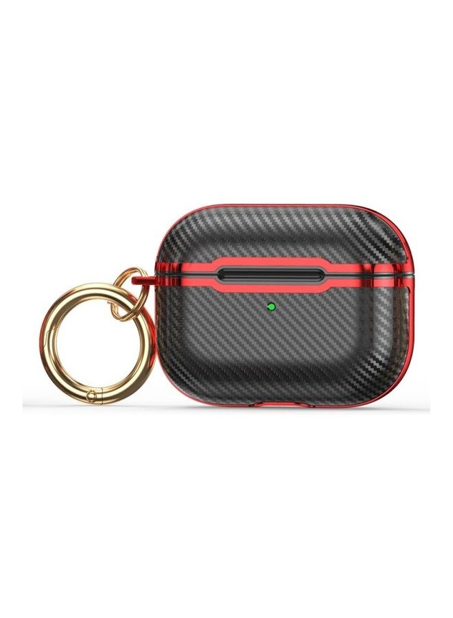 MARGOUN Protective Case Cover For Apple AirPods Pro Black/Red