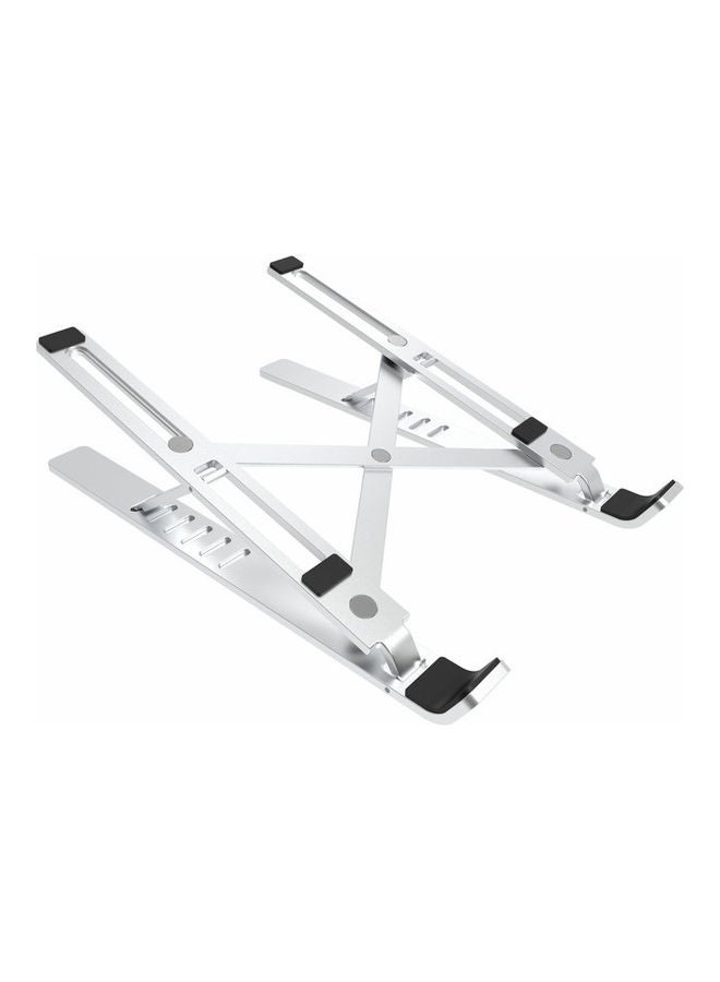 Folding Adjustable Aluminum Durable Laptop Stand Silver - Image 2