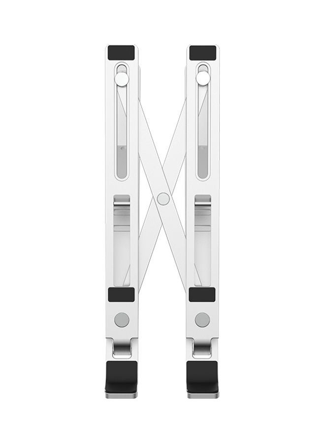 Folding Adjustable Aluminum Durable Laptop Stand Silver - Image 3