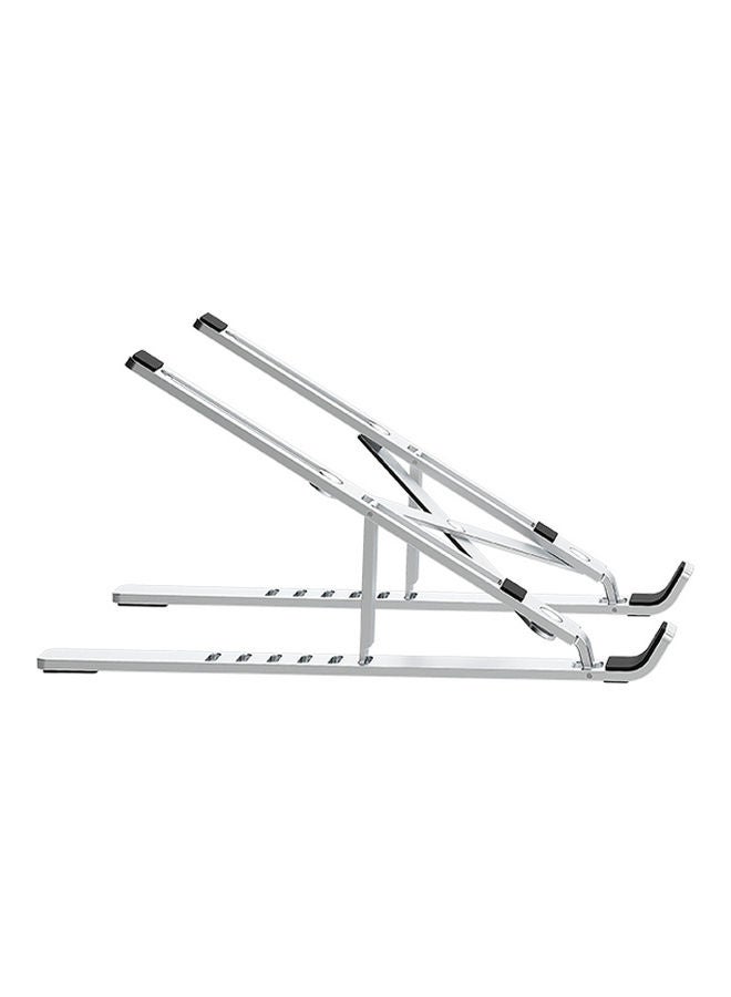 Folding Adjustable Aluminum Durable Laptop Stand Silver - Image 5