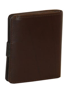 LAVERI LEATHER Genuine Leather Logo Detail Long Wallet Dark Brown  - Image 2