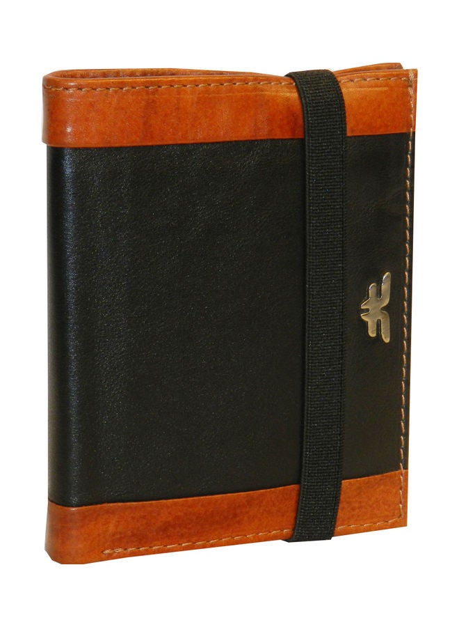 LAVERI LEATHER Genuine Leather Logo Detail Long Wallet Black - Image 1