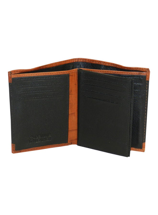 LAVERI LEATHER Genuine Leather Logo Detail Long Wallet Black - Image 5