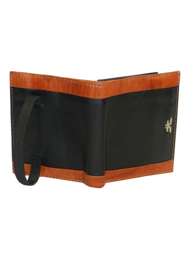 LAVERI LEATHER Genuine Leather Logo Detail Long Wallet Black - Image 2