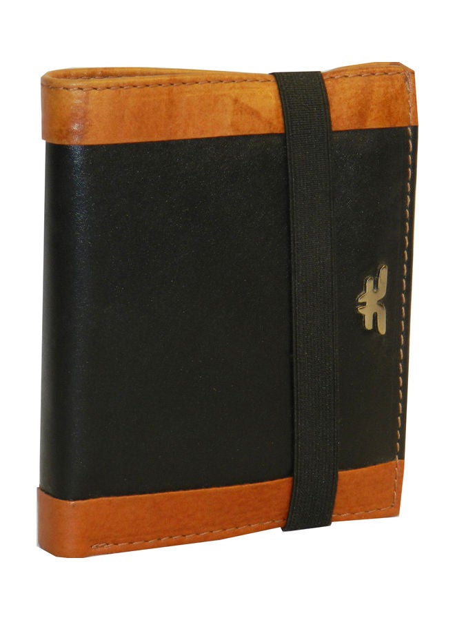 LAVERI LEATHER Genuine Leather Logo Detail Long Wallet Black  - Image 1