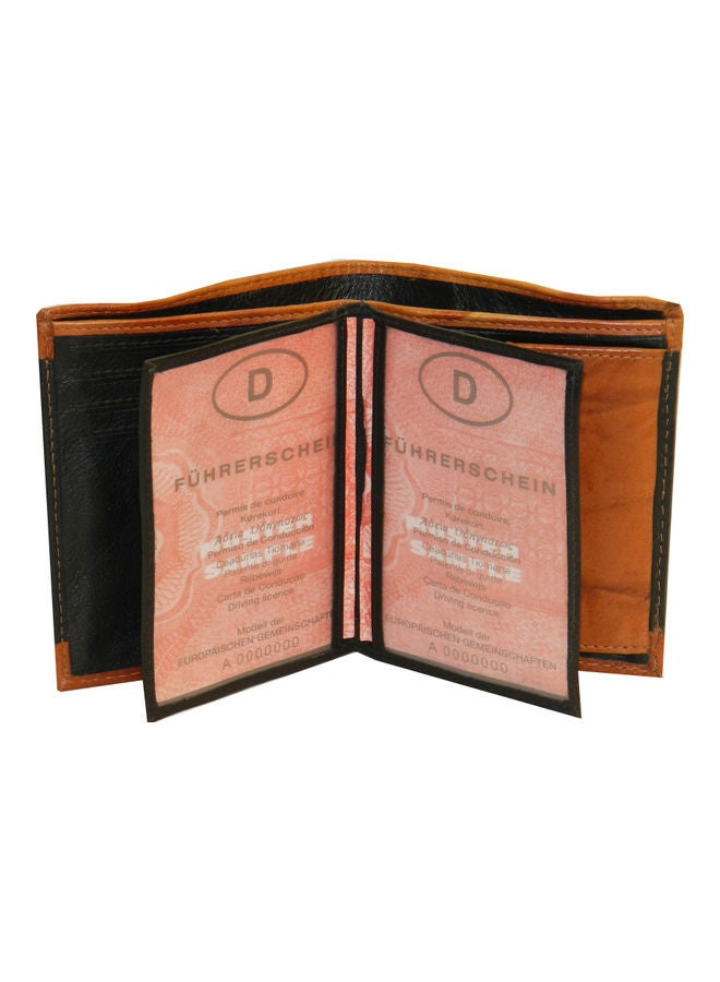 LAVERI LEATHER Genuine Leather Logo Detail Long Wallet Black  - Image 4