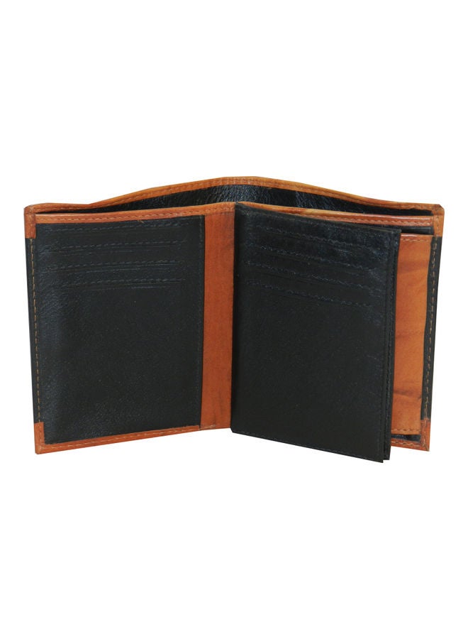 LAVERI LEATHER Genuine Leather Logo Detail Long Wallet Black  - Image 5
