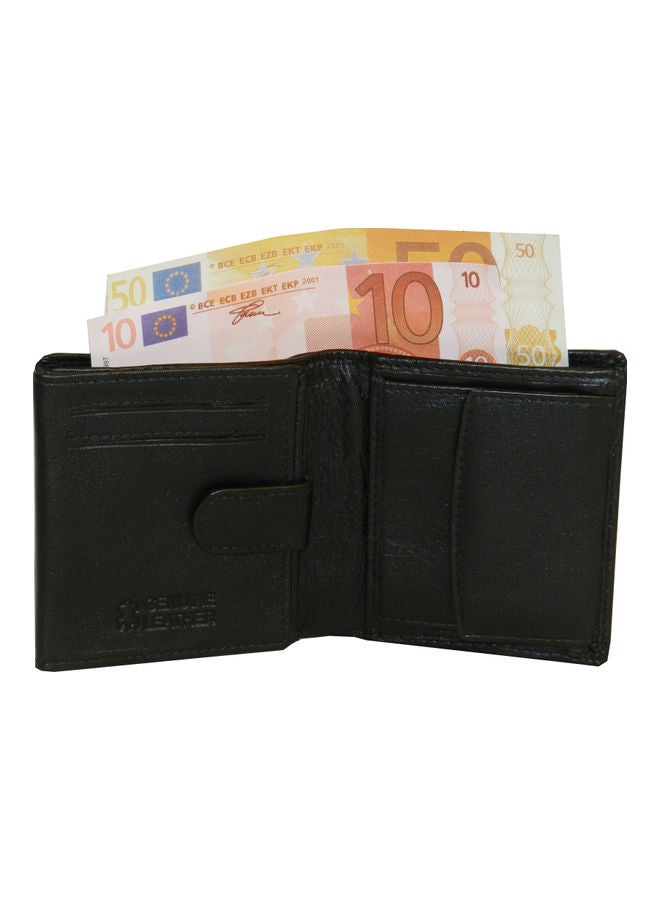 LAVERI LEATHER Genuine Leather Logo Detail Long Wallet Black  - Image 3