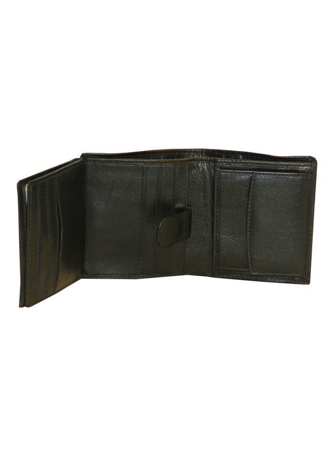 LAVERI LEATHER Genuine Leather Logo Detail Long Wallet Black  - Image 5