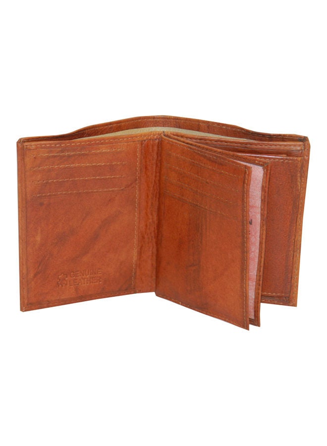 LAVERI LEATHER Genuine Leather Logo Detail Long Wallet Rust - Image 5