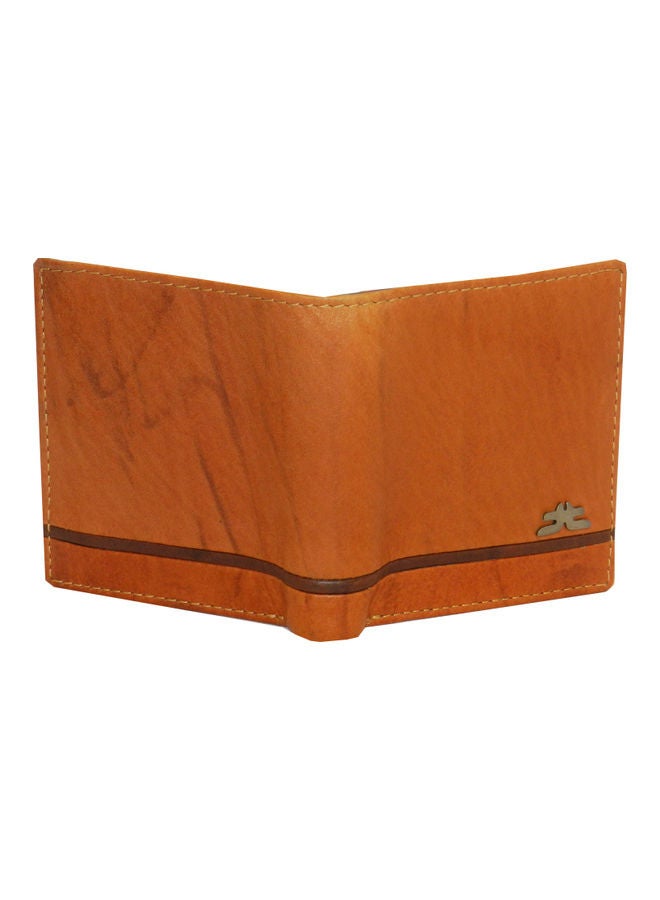 LAVERI LEATHER Genuine Leather Logo Detail Long Wallet Rust  - Image 2
