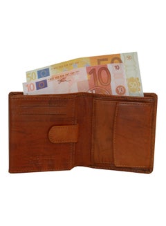 LAVERI LEATHER Genuine Leather Logo Detail Long Wallet Rust  - Image 3