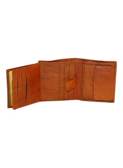 LAVERI LEATHER Genuine Leather Logo Detail Long Wallet Rust  - Image 5