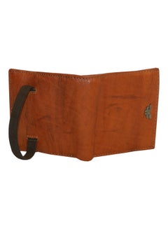 LAVERI LEATHER Genuine Leather Logo Detail Long Wallet Rust  - Image 2