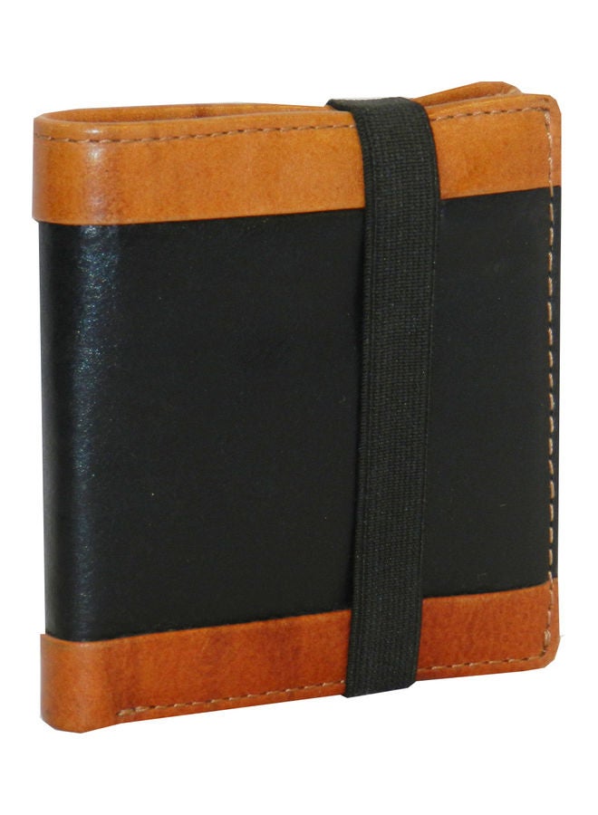 LAVERI LEATHER Genuine Leather Logo Detail Long Wallet Black  - Image 1