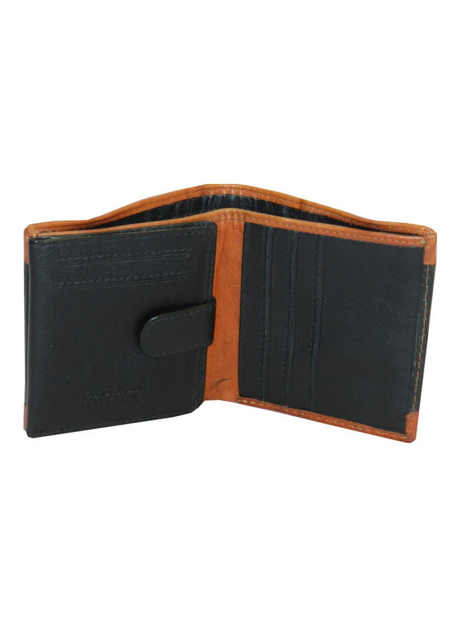 LAVERI LEATHER Genuine Leather Logo Detail Long Wallet Black  - Image 3