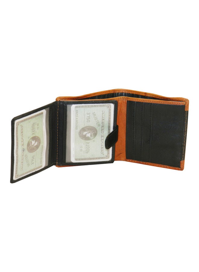 LAVERI LEATHER Genuine Leather Logo Detail Long Wallet Black  - Image 4