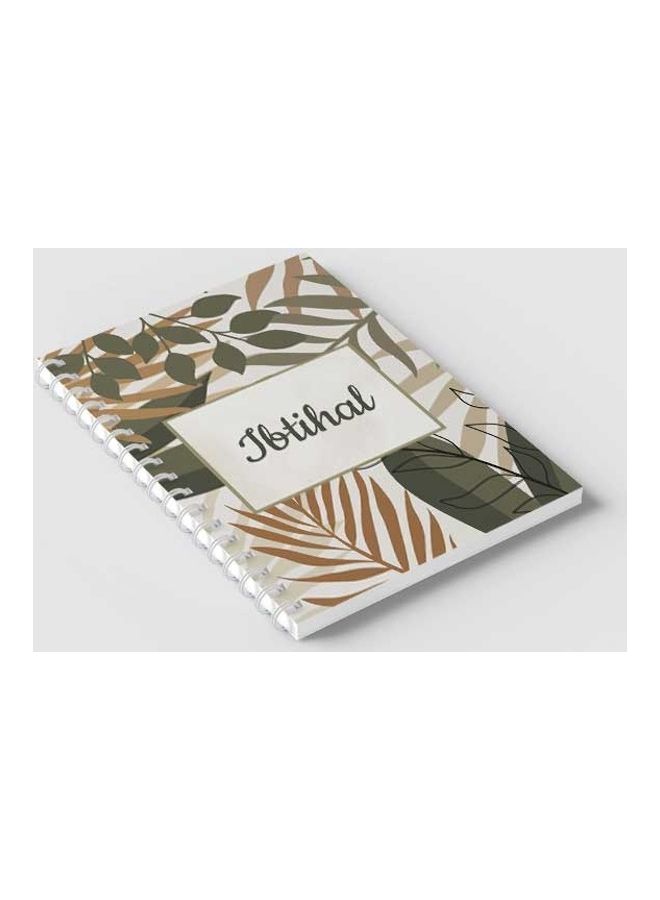 لوحة دفتر سلك بني/ رمادي/ أسود - Image 2