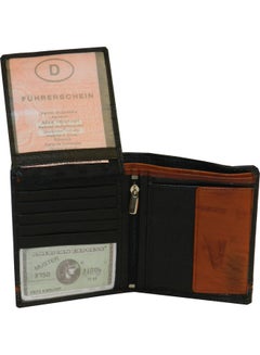 LAVERI LEATHER Genuine Leather Logo Detail Long Wallet Black  - Image 4
