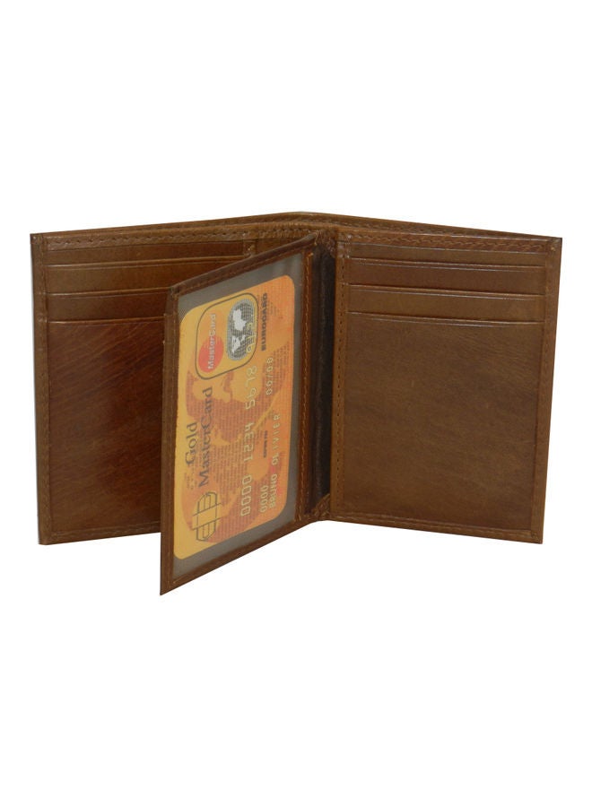 LAVERI LEATHER Genuine Leather Logo Detail Long Wallet Tan - Image 3