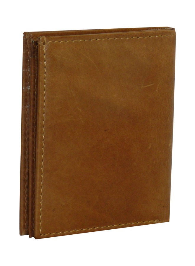 LAVERI LEATHER Genuine Leather Logo Detail Long Wallet Tan - Image 2