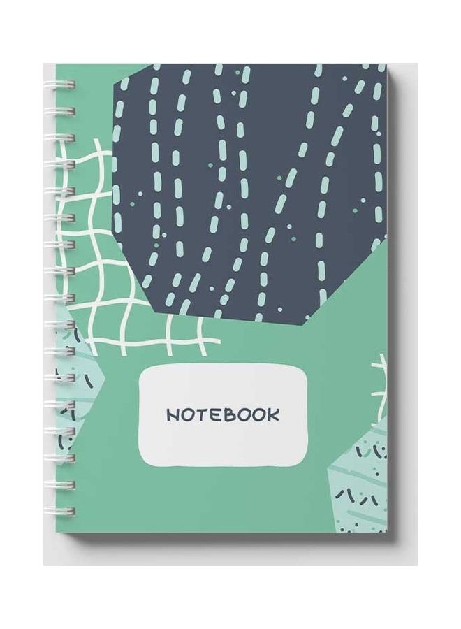 LOWHA Spiral Notebook Green/Dark Blue/White - Image 1