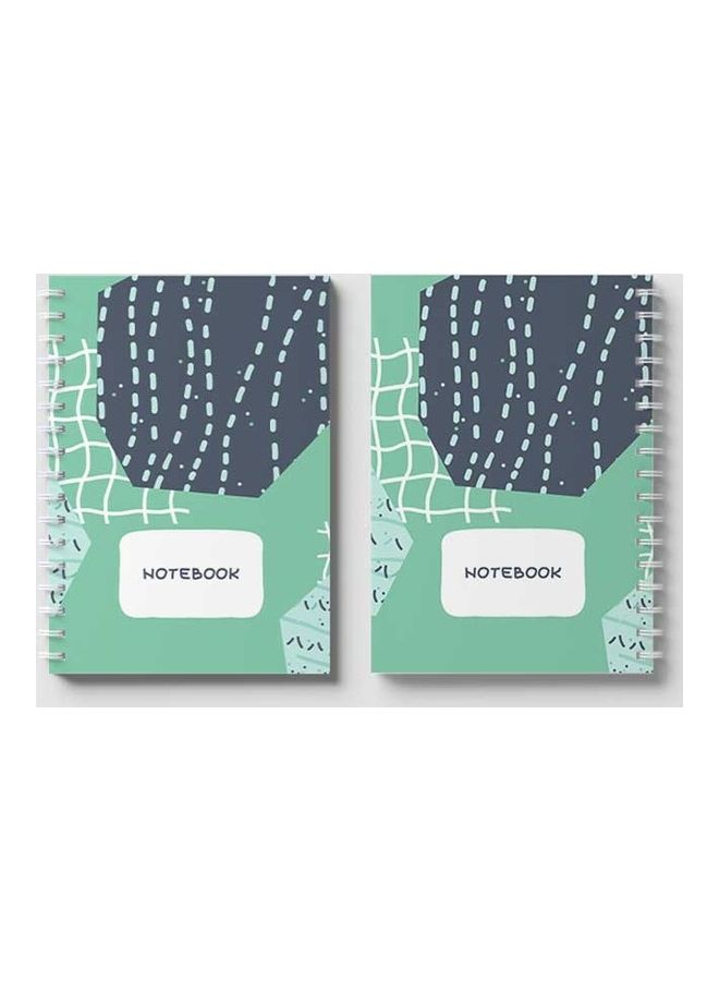 LOWHA Spiral Notebook Green/Dark Blue/White - Image 4