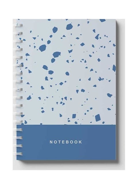 Spiral Notebook Blue/White